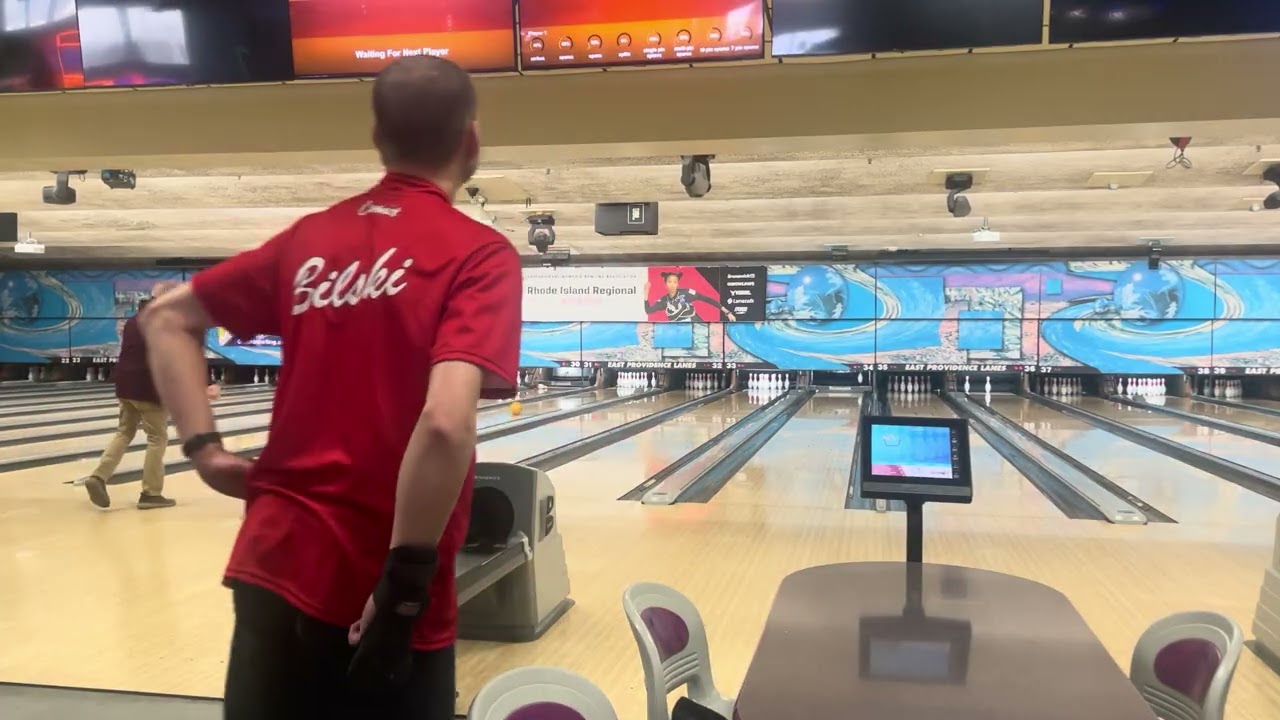 Me bowling at East Providence Lanes February 2026. Using my new storm phase 2 pearl