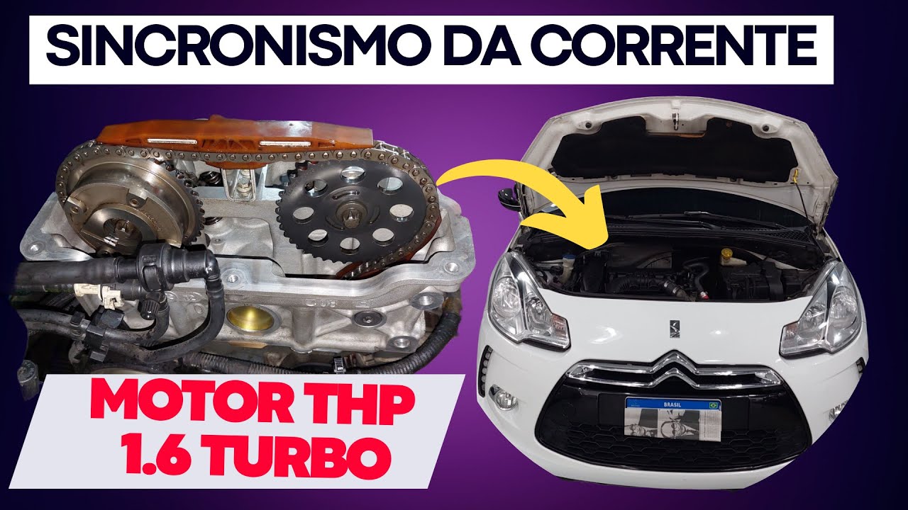 Citroen DS3 1.6 THP Turbo - Sincronismo da corrente do comando E aperto do cabeçote