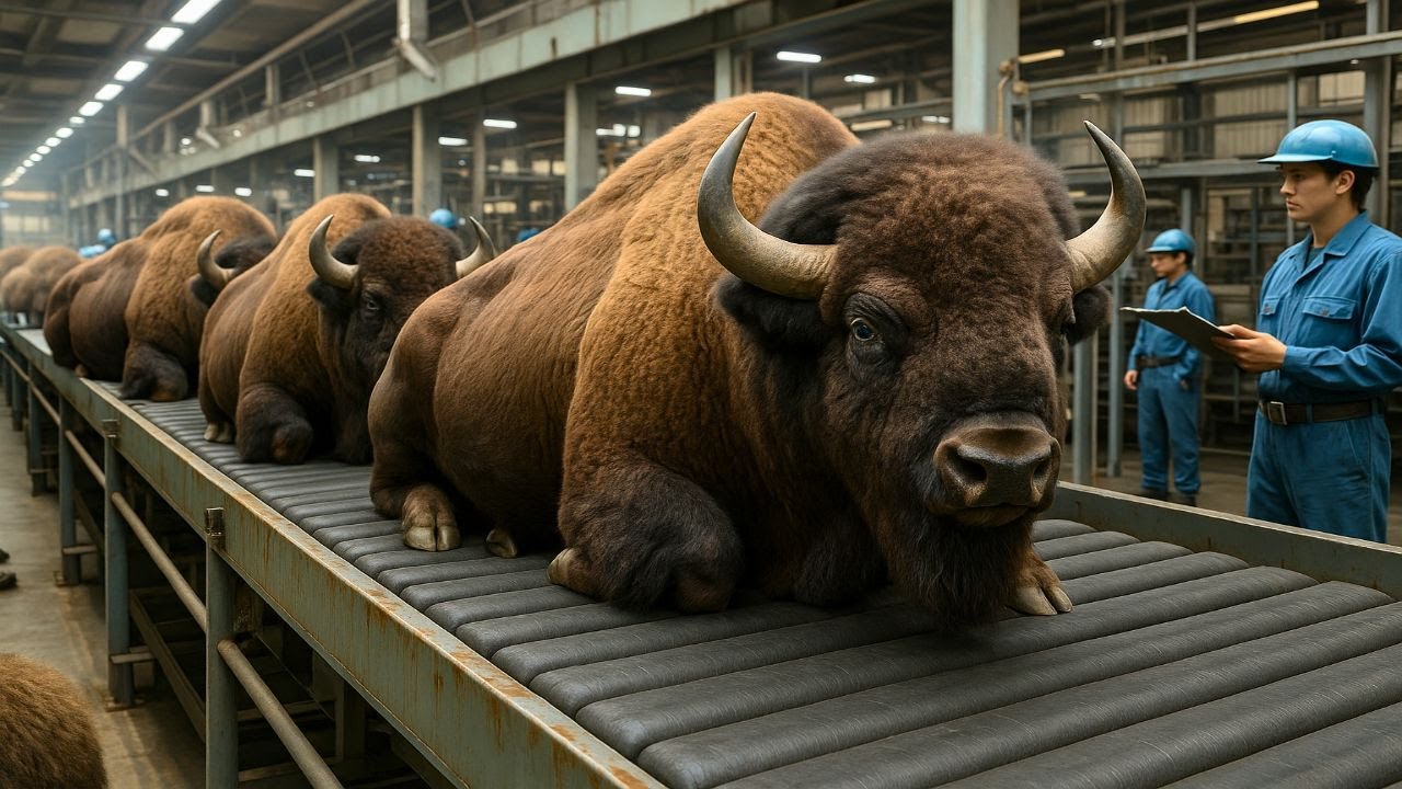 MILLONES de BISONTES CRIADOS para la CARNE de RES MÁS CARA del MUNDO | Así se PRODUCE