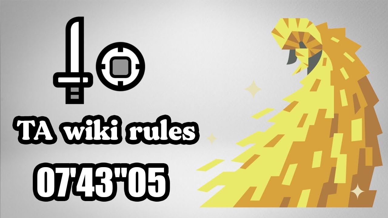 MHW:IB MR Kulve Taroth SnS Solo TA wiki rules 07'43