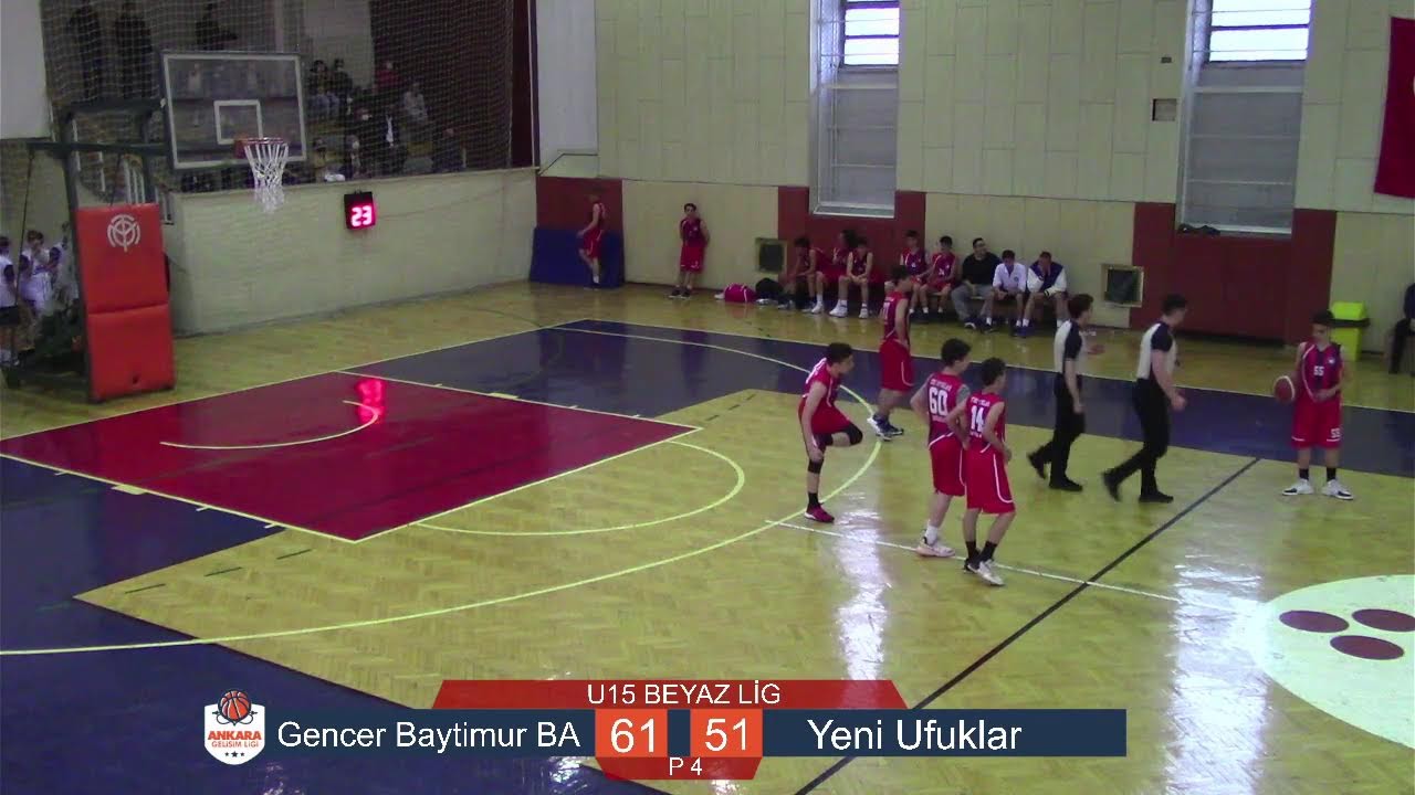 16.04.2022  U15 BEYAZ LİG  Gencer Baytimur BA - Yeni Ufuklar