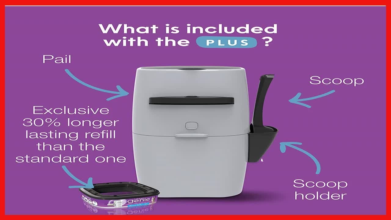 Litter Genie Plus Cat Litter Disposal System in Silver