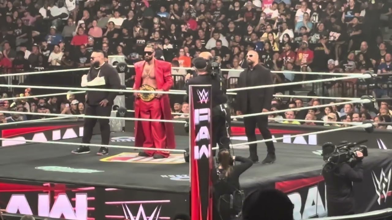 Seth Rollins- new champ kicks off Monday Night Raw after Summerslam 