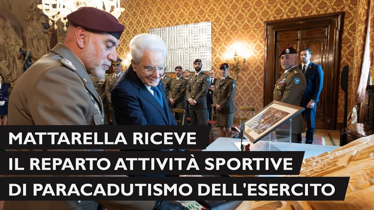 Mattarella incontra il Capo di Stato Maggiore dell'Esercito Italiano Carmine Masiello