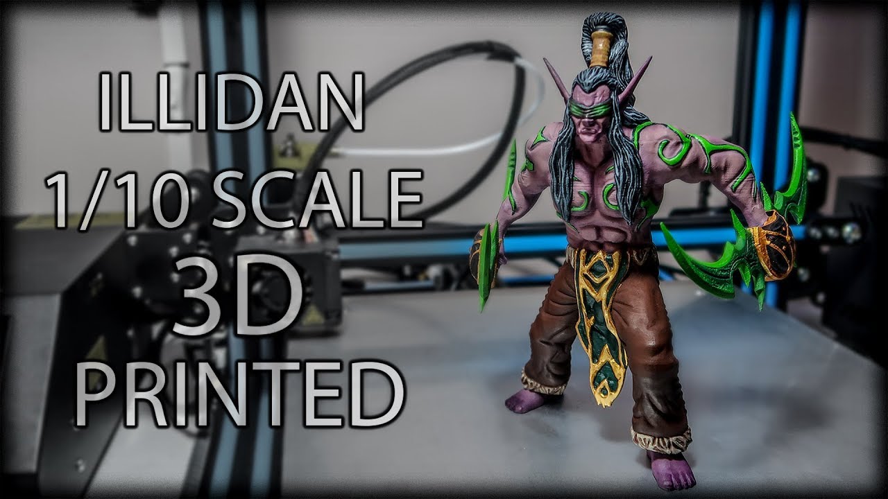 3D Print and Paint Illidan Stormrage Miniature