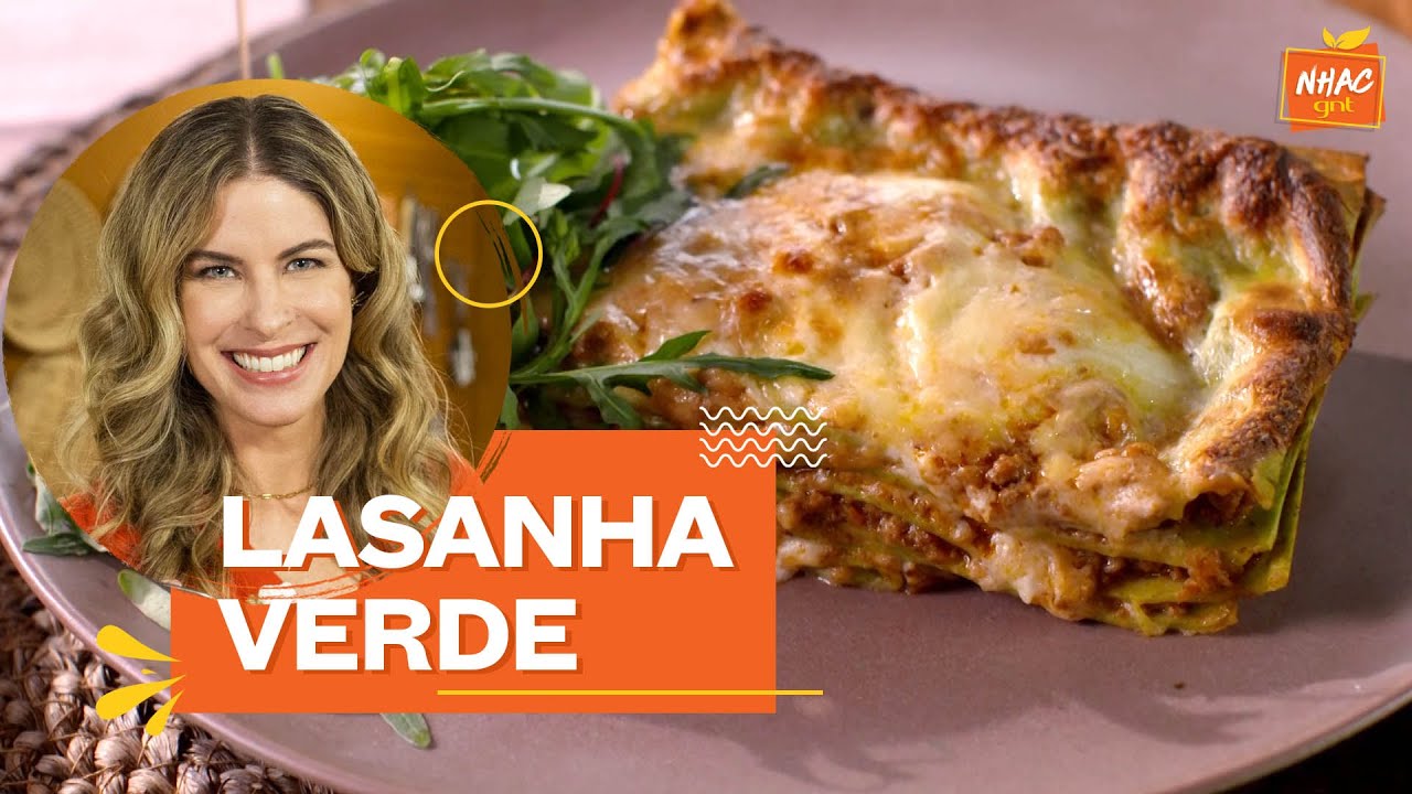 Aprenda a fazer massa caseira de lasanha com espinafre | Cozinha Prática