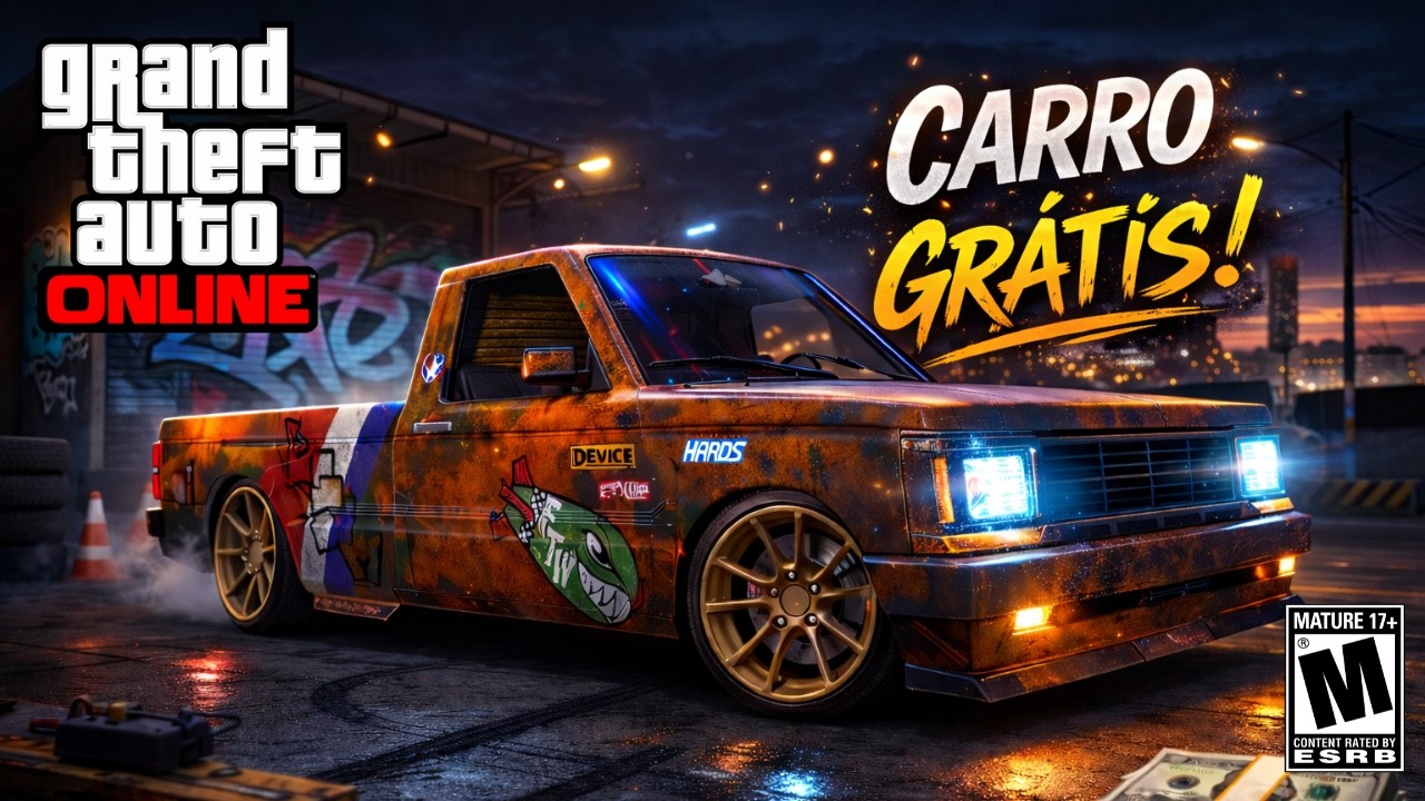 GTA Online PEGUEI A PICAPE MAIS BRABA DE GRAÇA #41 ABSURDA!