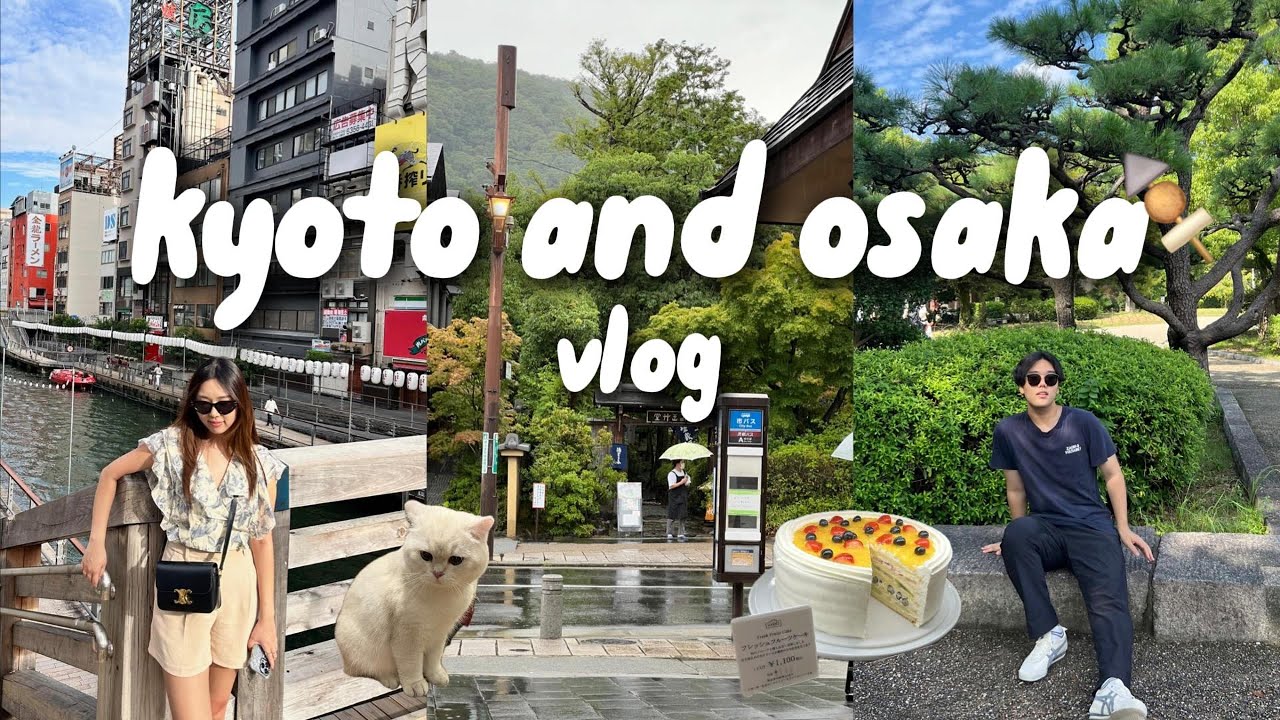 kyoto & osaka vlog | 8 hour detour from tokyo 🚄, arashiyama, mukbang, and MORE CATS