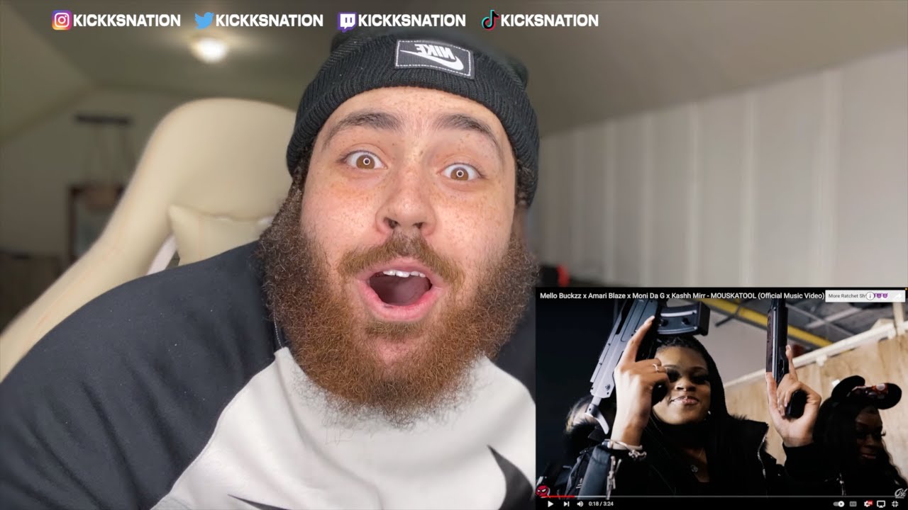 Mello Buckzz x Amari Blaze x Moni Da G x Kashh Mirr - MOUSKATOOL (Official Music Video) - REACTION!