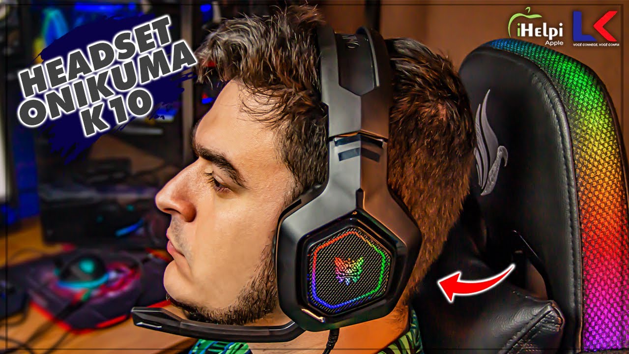 HEADSET ONIKUMA K10 | UNBOXING E OPINIÃO | TESTE DE MICROFONE