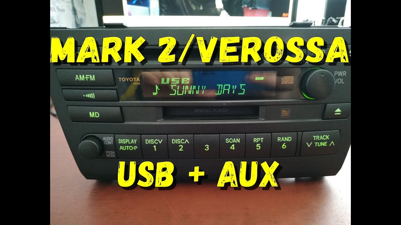 Штатная магнитола Mark II / Verossa USB AUX (бюджетный вариант)