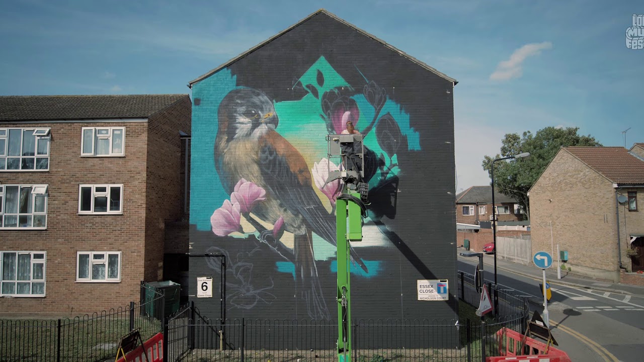 London Mural Festival Offical Video for Faunagraphic Mural on Essex Road