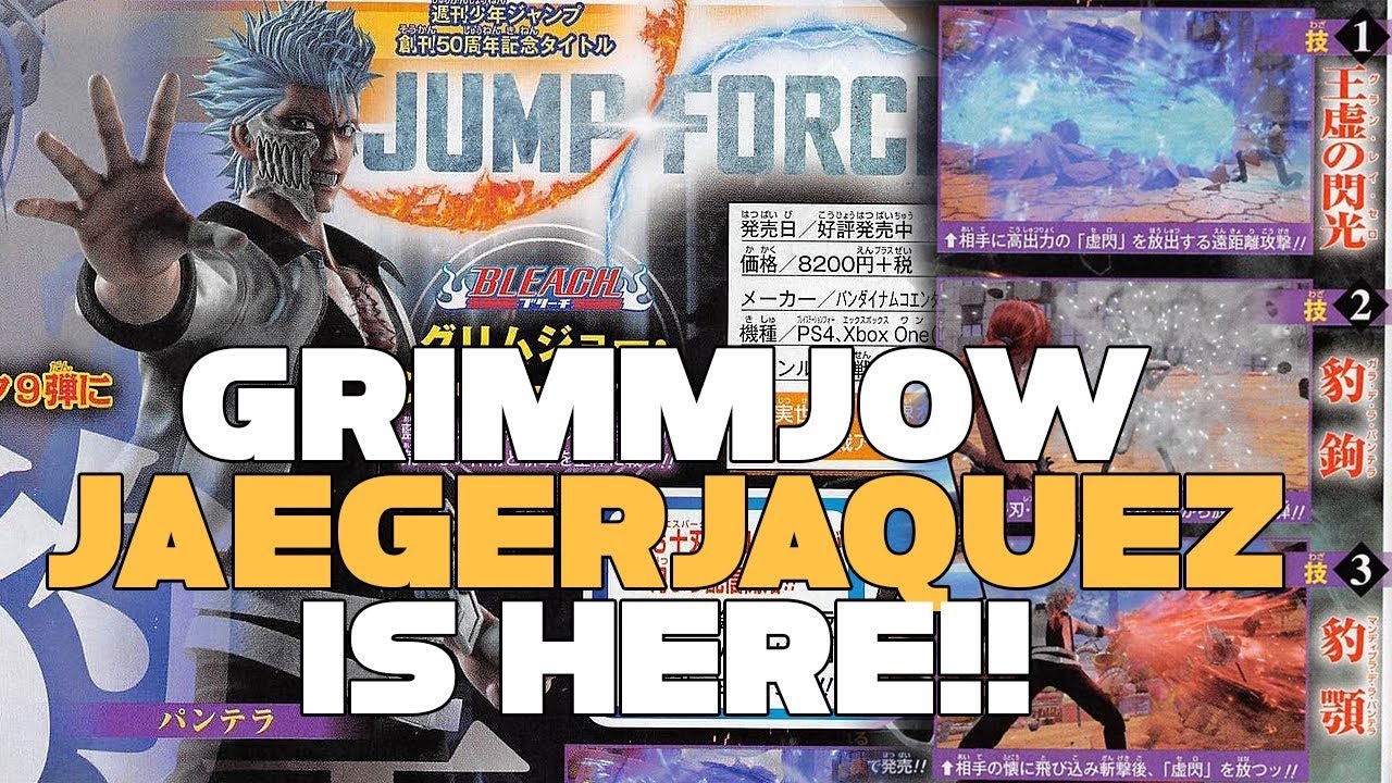 JUMP FORCE GRIMMJOW JAEGERJAQUEZ WSJ SCAN (1080P)!