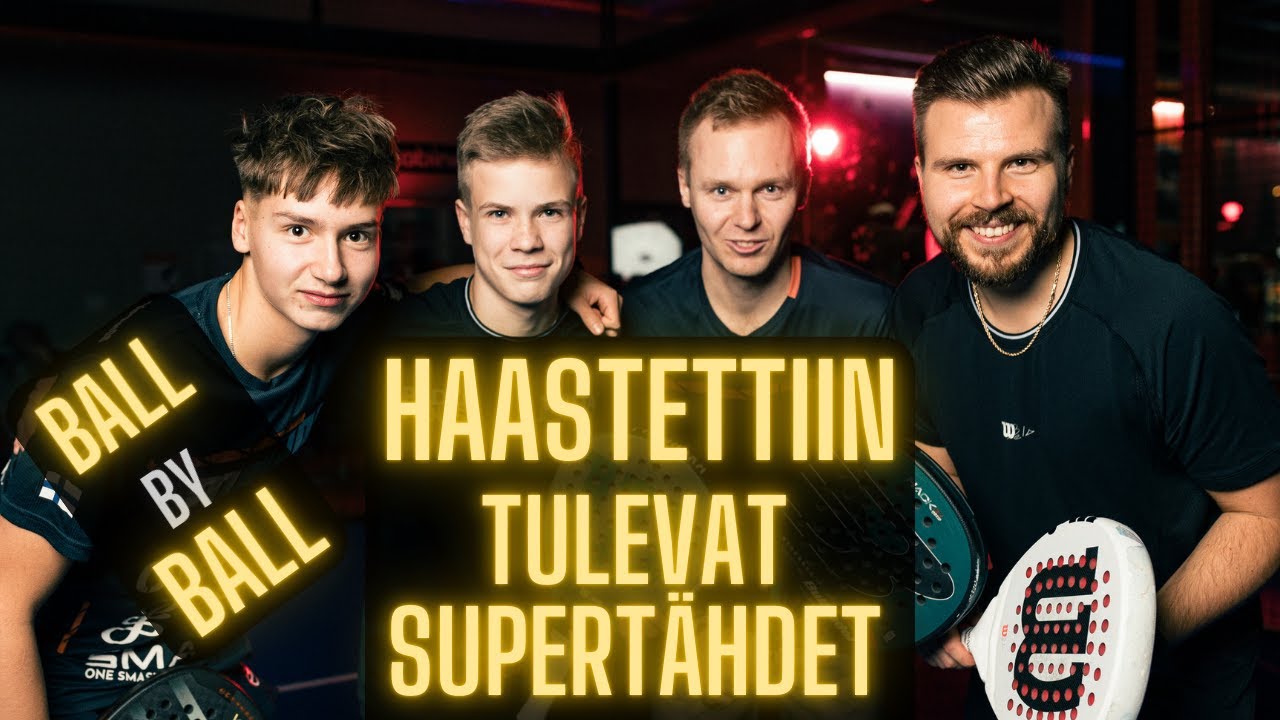 HAASTETTIIN TULEVAT SUPERTÄHDET!! Joa Takala ja Erik Paljakka | Padel Lahti | Ball by Ball