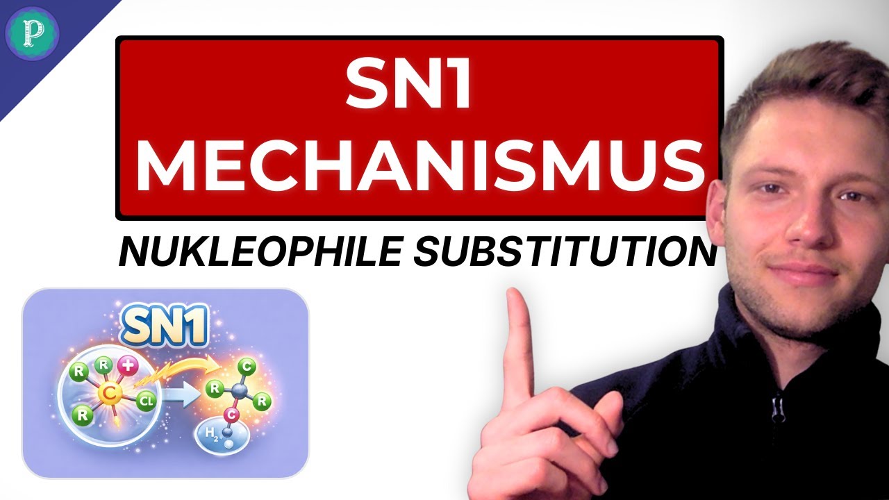 Nukleophile Substitution SN1 – einfach erklärt (Mechanismus & Energieprofil)