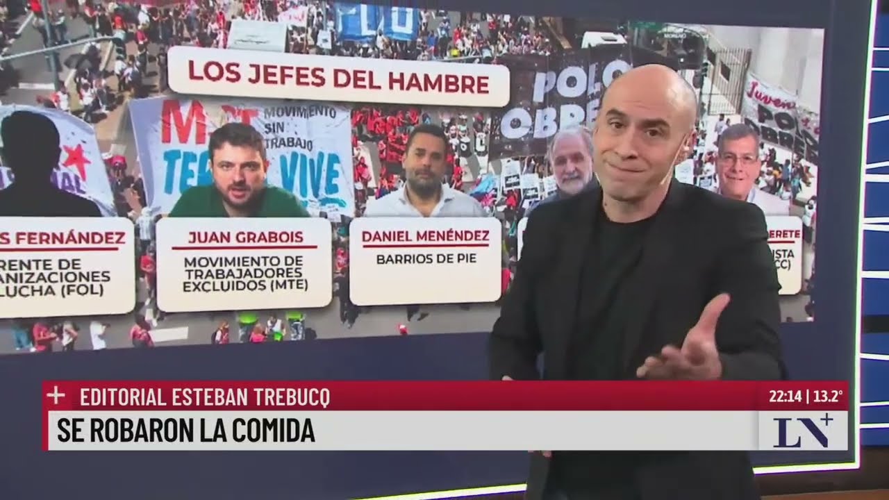 Se robaron la comida; el editorial de Esteban Trebucq