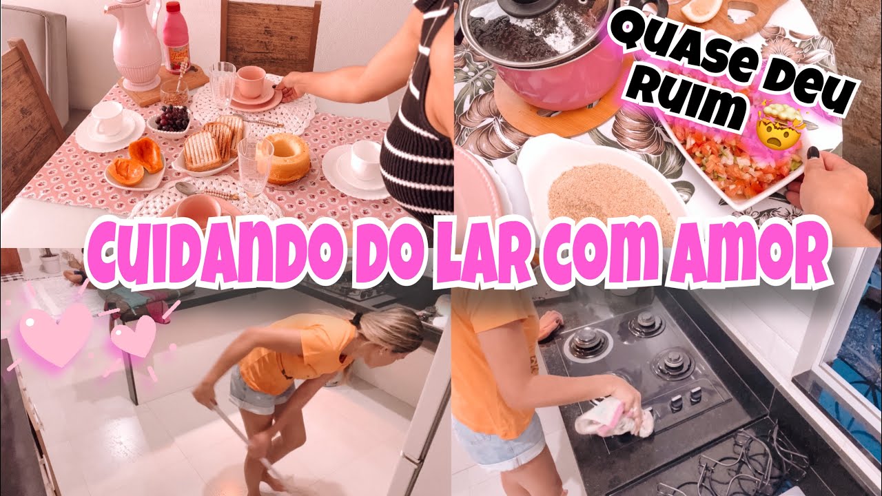 LIMPEZA NA COZINHA + MESA POSTA | BOLO NA AIRFRAY | ALMOÇO DELÍCIA CUIDANDO DO LAR COM AMOR 🤎