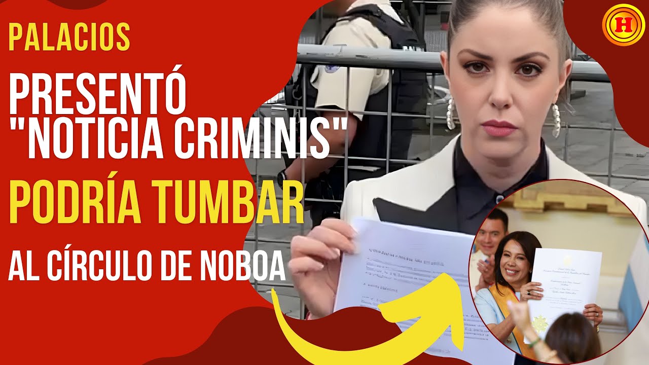 ¡A LA CÁRCEL! La denuncia definitiva de Mónica Palacios que hunde a la Secretaria de Noboa.