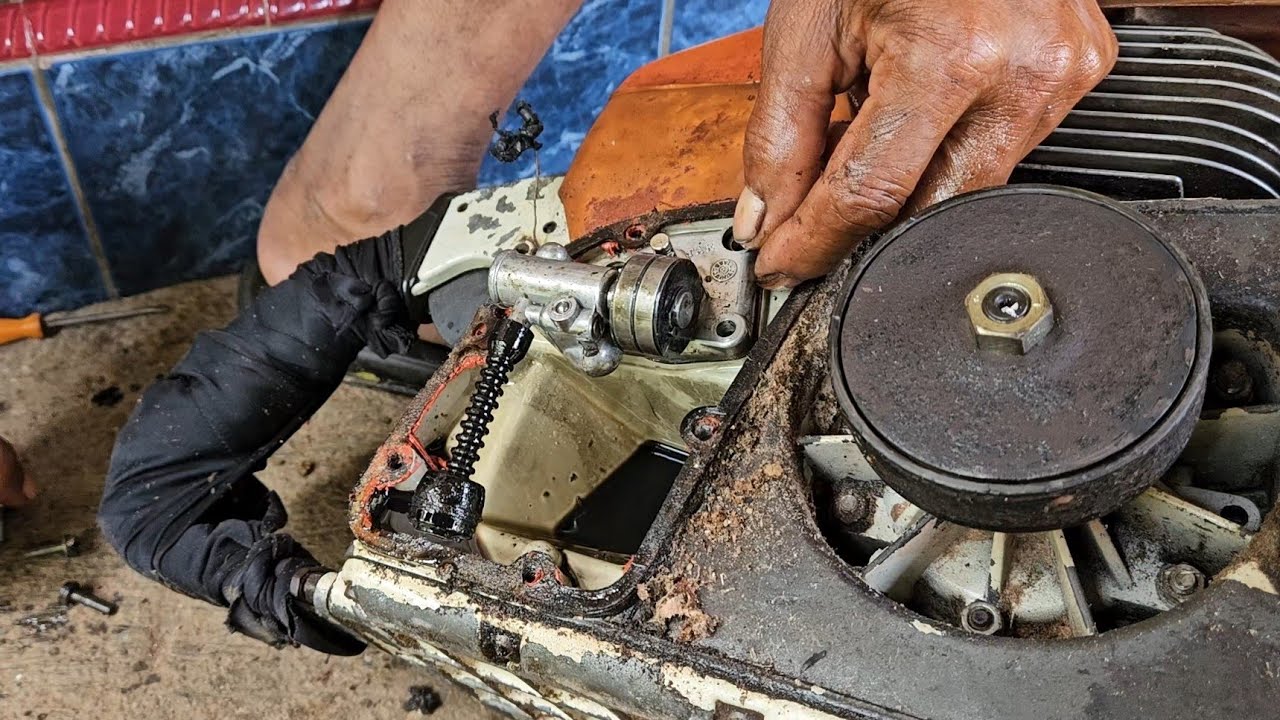 Cara Memperbaiki Pompa Oli Senso Stihl 070 Yang Gak Keluar Oli