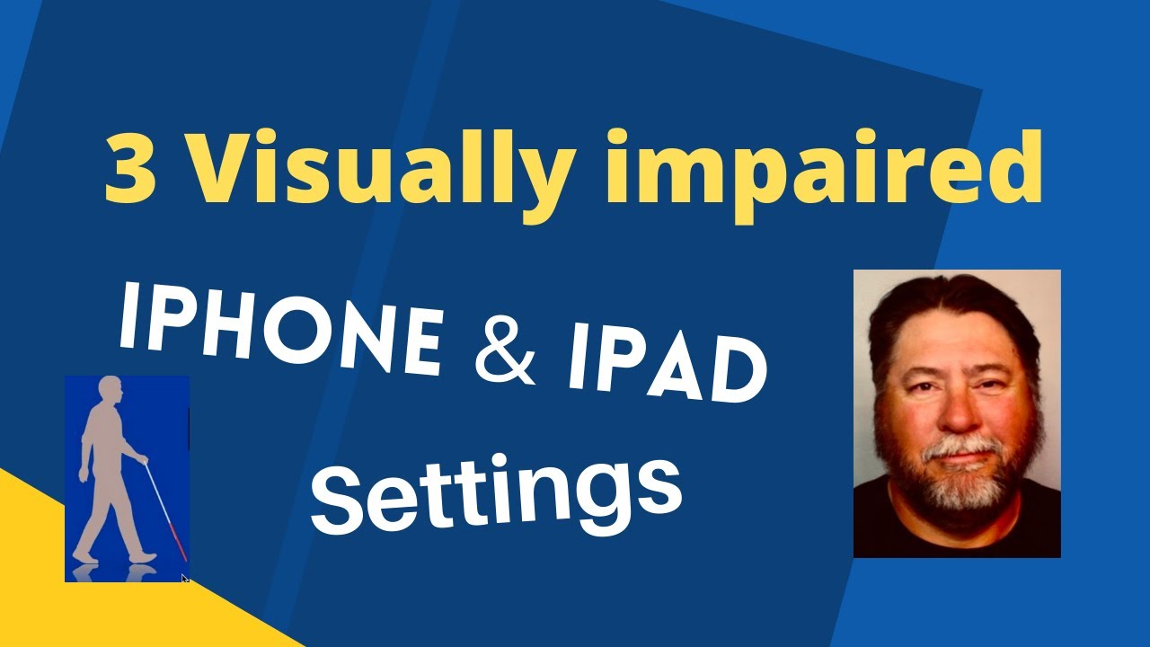 😎 How to Set up iPhone and iPad for visually impaired persons in 3-steps