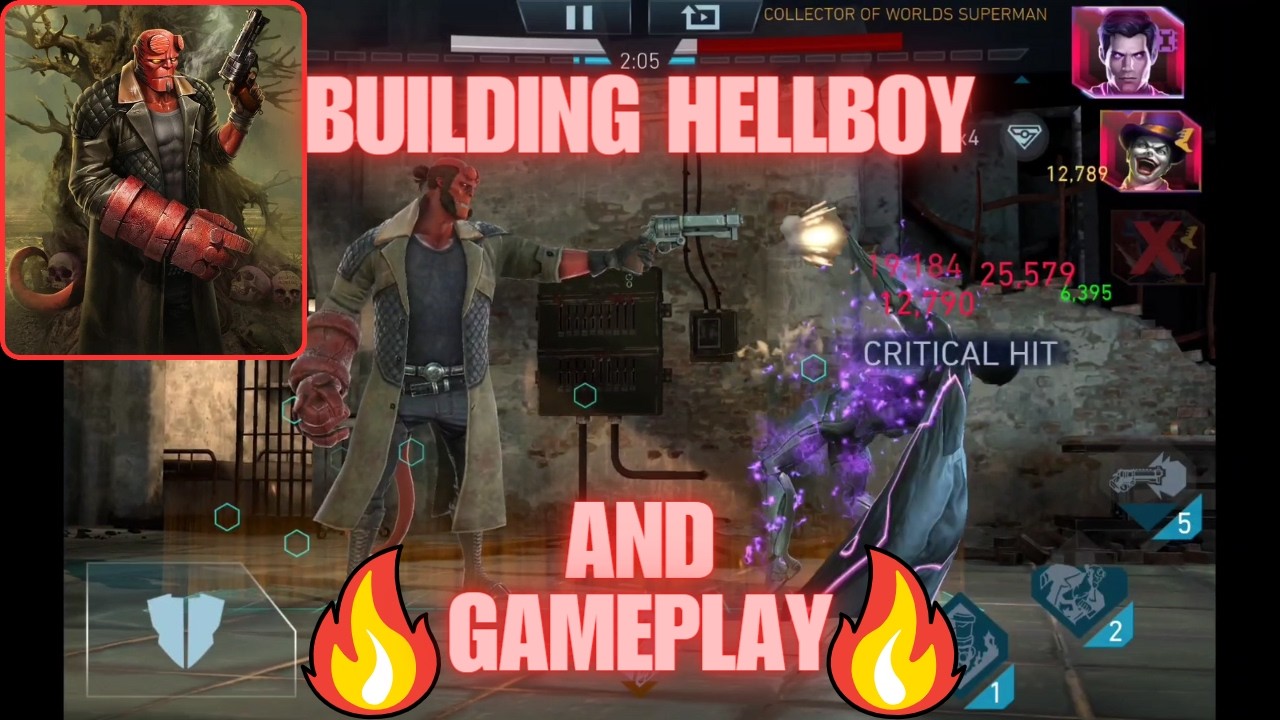 Building Hellboy and Gameplay!!! 🔥🔥🔥| Injustice 2 Mobile