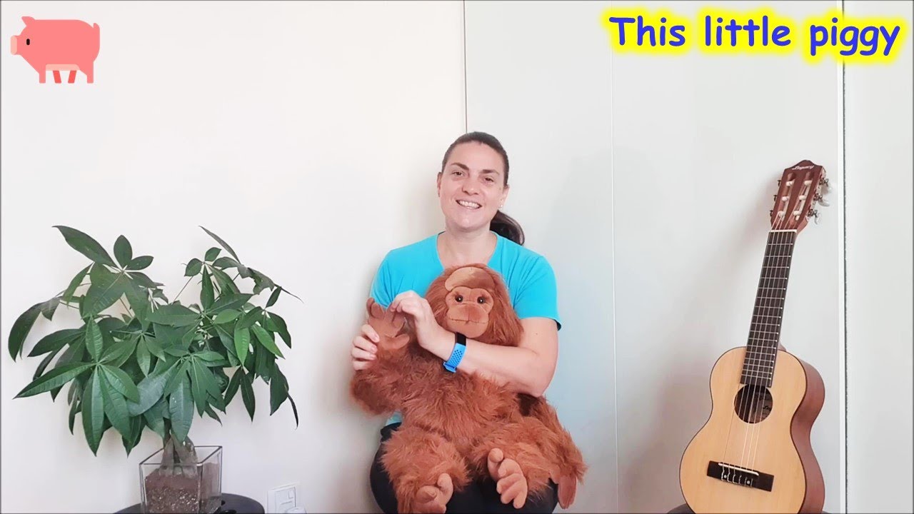 This little piggy - Wiggling Rhyme | Nursery rhymes & kids songs to sing and move along