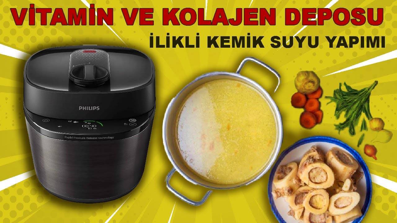 Philips All In One Cooker ile muhteşem bir ilikli kemik suyu! Hem kolay, hem çok lezzetli
