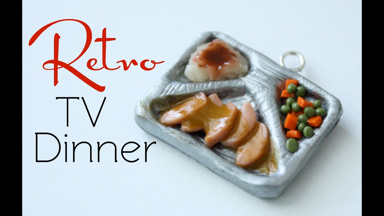 Retro TV Dinner - Clay Miniature Food Tutorial