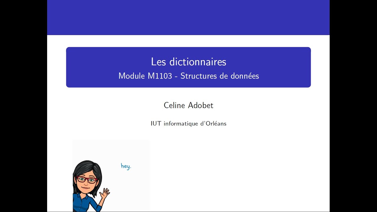 Cours n°2 - Présentation des dictionnaires