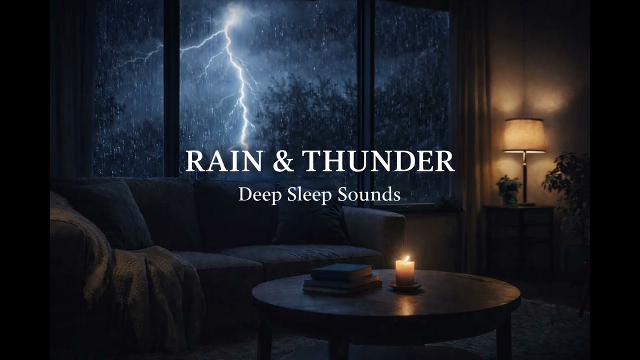 Your Brain Needs This Rain & Thunder 🌧️ Deep Sleep Sounds 2.5 Hours