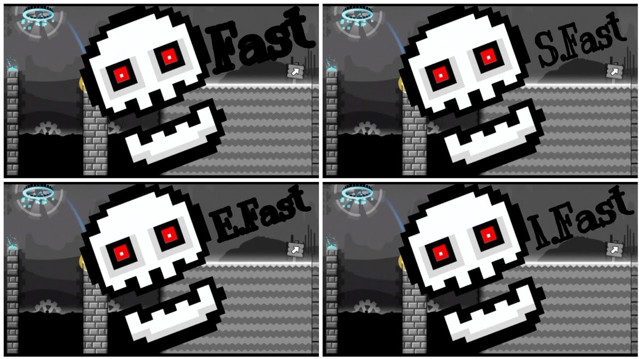 (Geometry Dash) Press Start (Fast VS Super Fast VS Extremely Fast VS Intense Fast) [Edited]