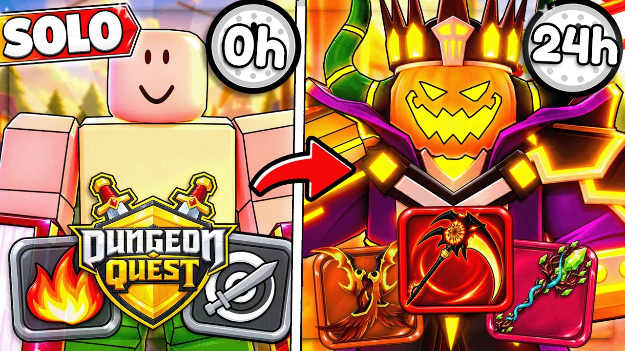 Идеальный путь от НУБА до БОГА в Dungeon Quest Reborn!