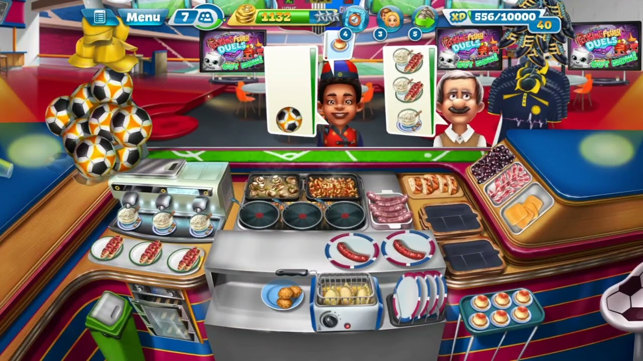 3 stars in level 30 | Cooking Fever's Sports Bar 