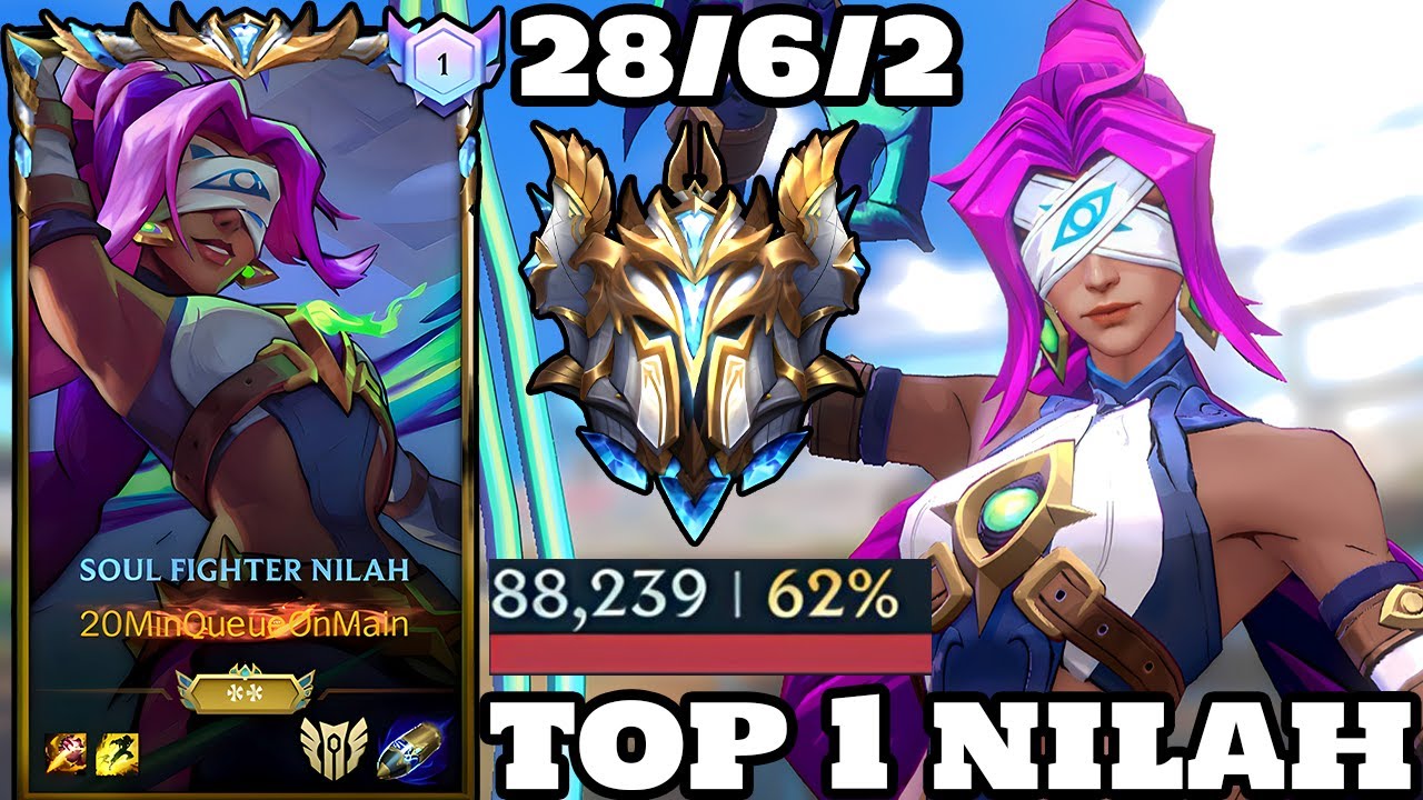 Wild Rift Nilah - Top 1 Nilah Gameplay Rank Sovereign