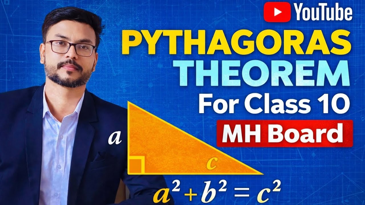 Pythagoras Theorem 🔺 | Class 10 MH Board Maths | Easy Explanation by Firoz Sir