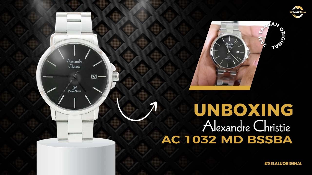 UNBOXING JAM TANGAN ALEXANDRE CHRISTIE / Alexander Christie AC 1032 MD BSSBA  - JAMTANGANORIGINAL