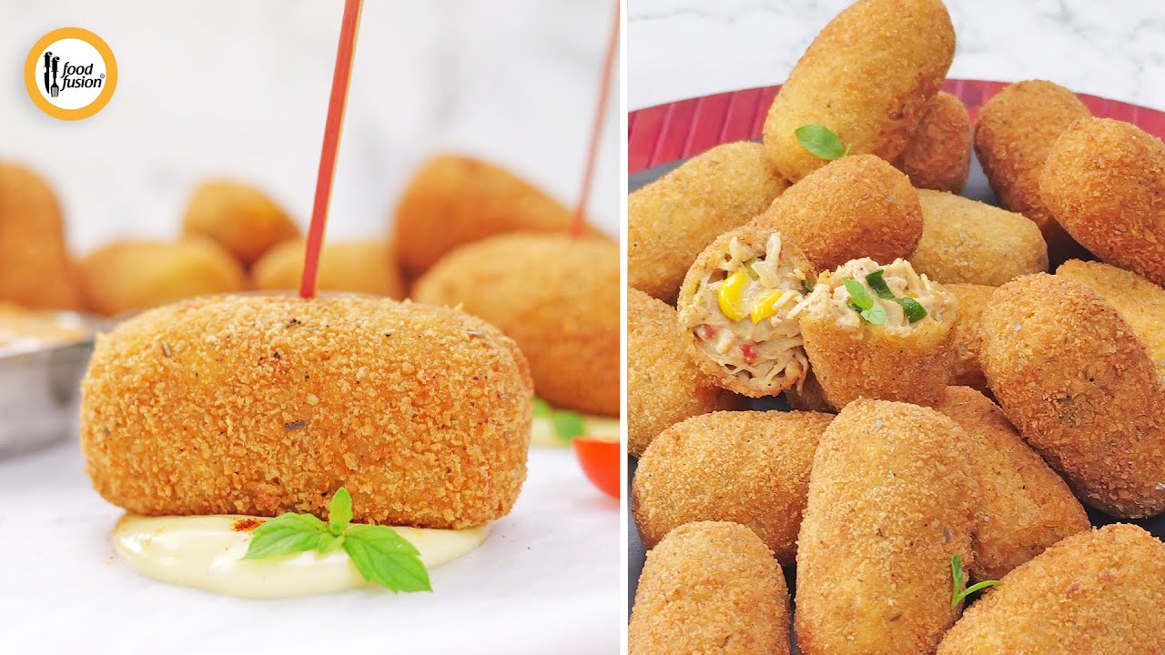 Creamy Chicken Cajun Croquettes Recipe By Food Fusion