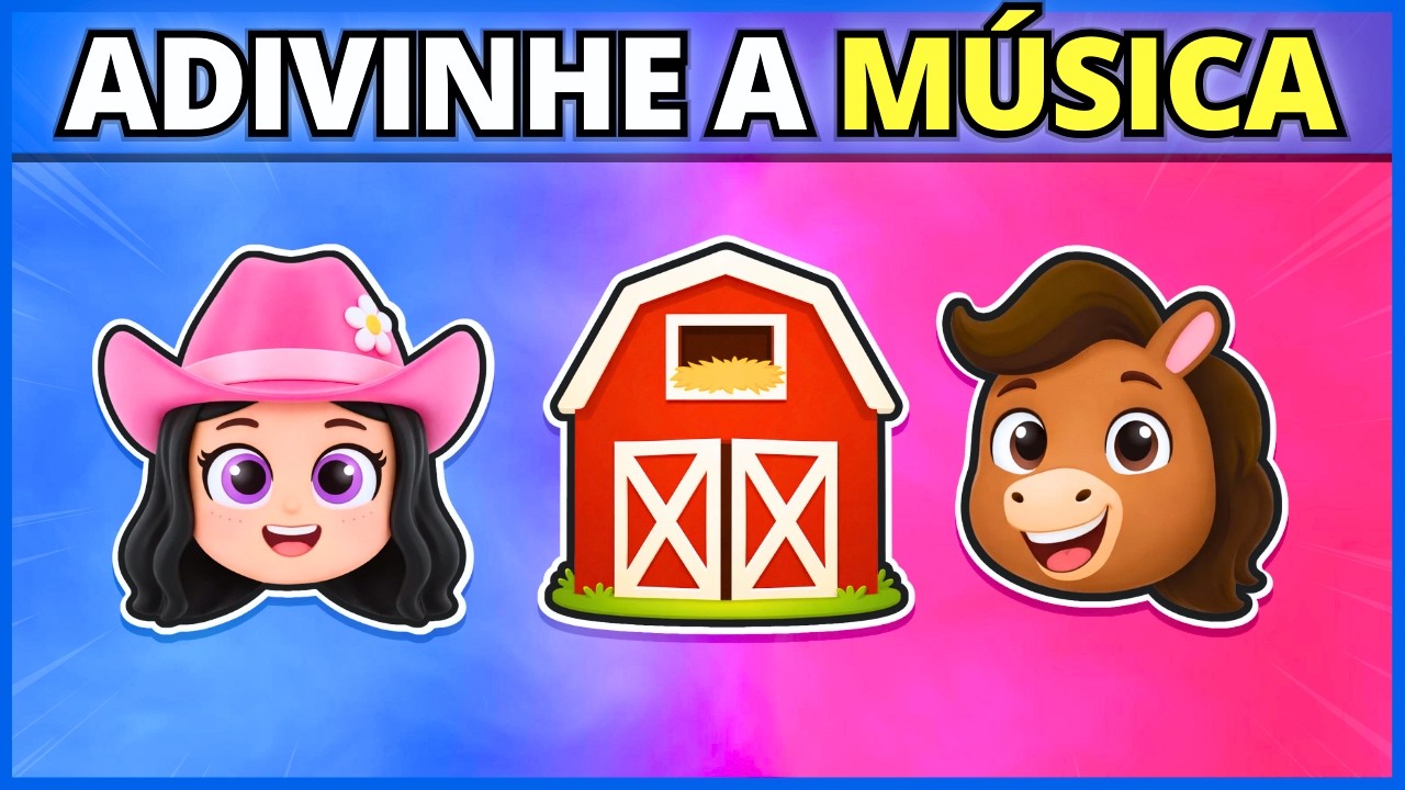 🔊🎵🐤 ADIVINHE A MÚSICA INFANTIL COM EMOJIS  | de quem é a voz? 