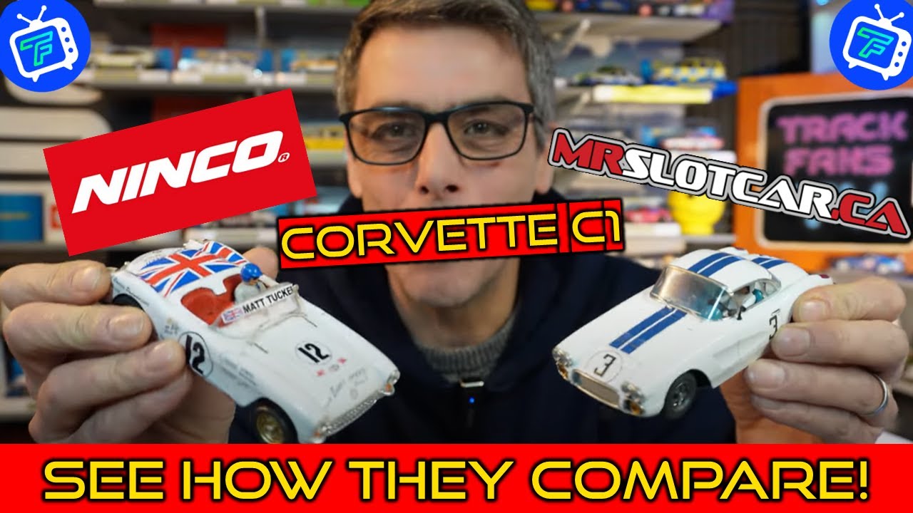 Бок о бок NINCO и MRSLOTCAR Corvette C1 — сравнимы ли они? #slotcars #slotcarsareback