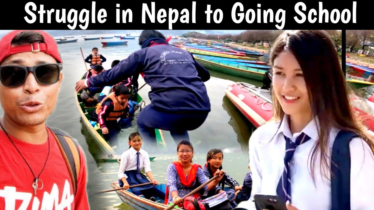 Nepali Students risking Life to go school 😱