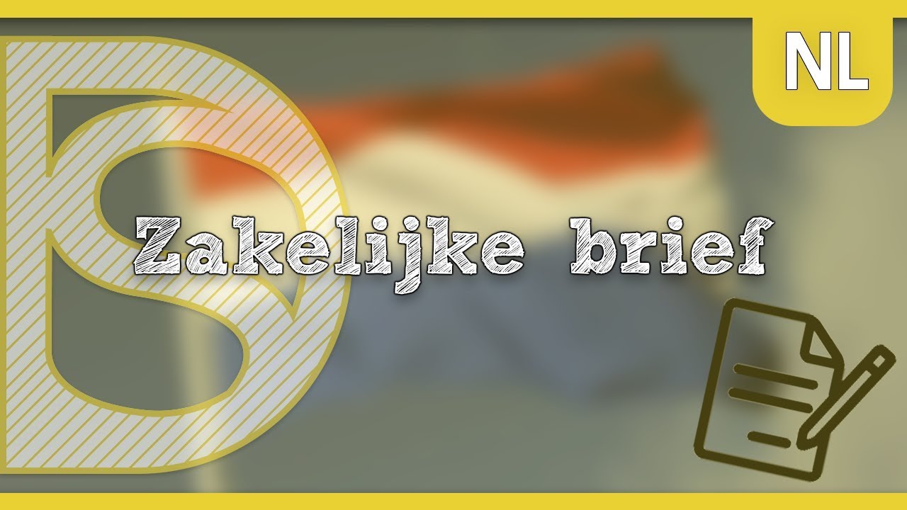 SE / Schoolexamen Nederlands - Zakelijke brief