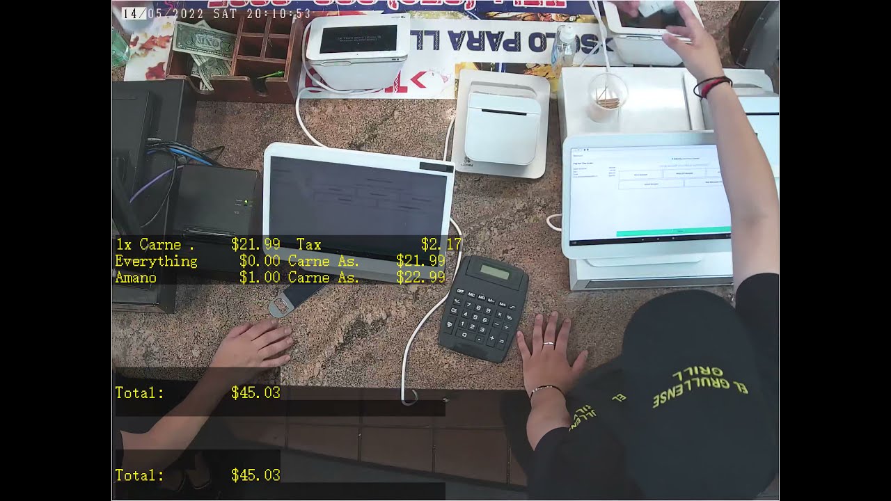 Clover POS Cash Register Text Inserter HD 4K to 2MP IP Camera NVR  XVR Solution