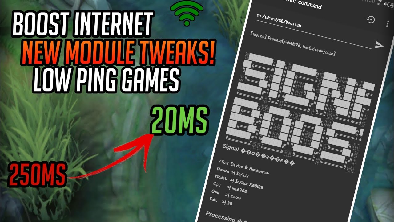 Tweaks!⚡ Boost Internet🤩 Using This module!⚡-Low ping/Better gameplay