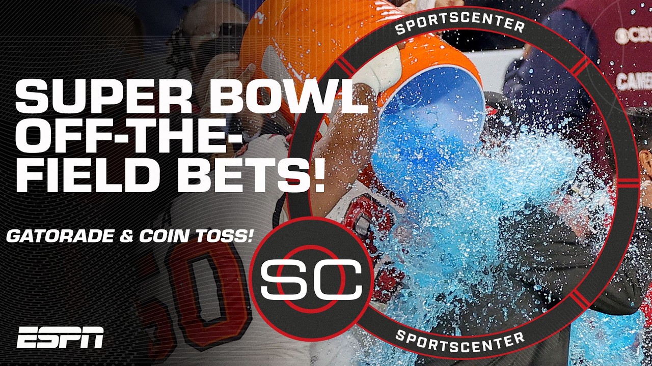 SUPER BOWL GATORADE COLOR BEST BETS! 🥤 SB LX off-the-field props 🤑 | SportsCenter