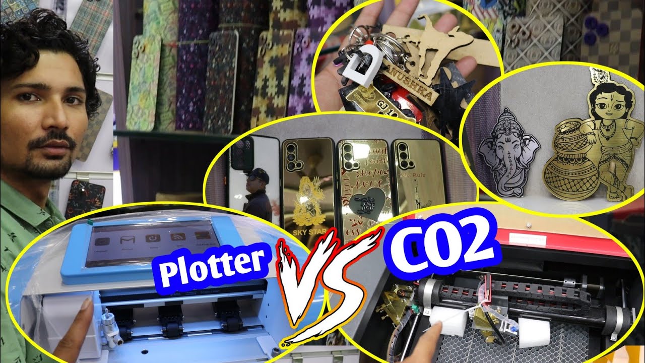 Plotter vs CO2 Laser Cutting Machine @MaiThilBoy