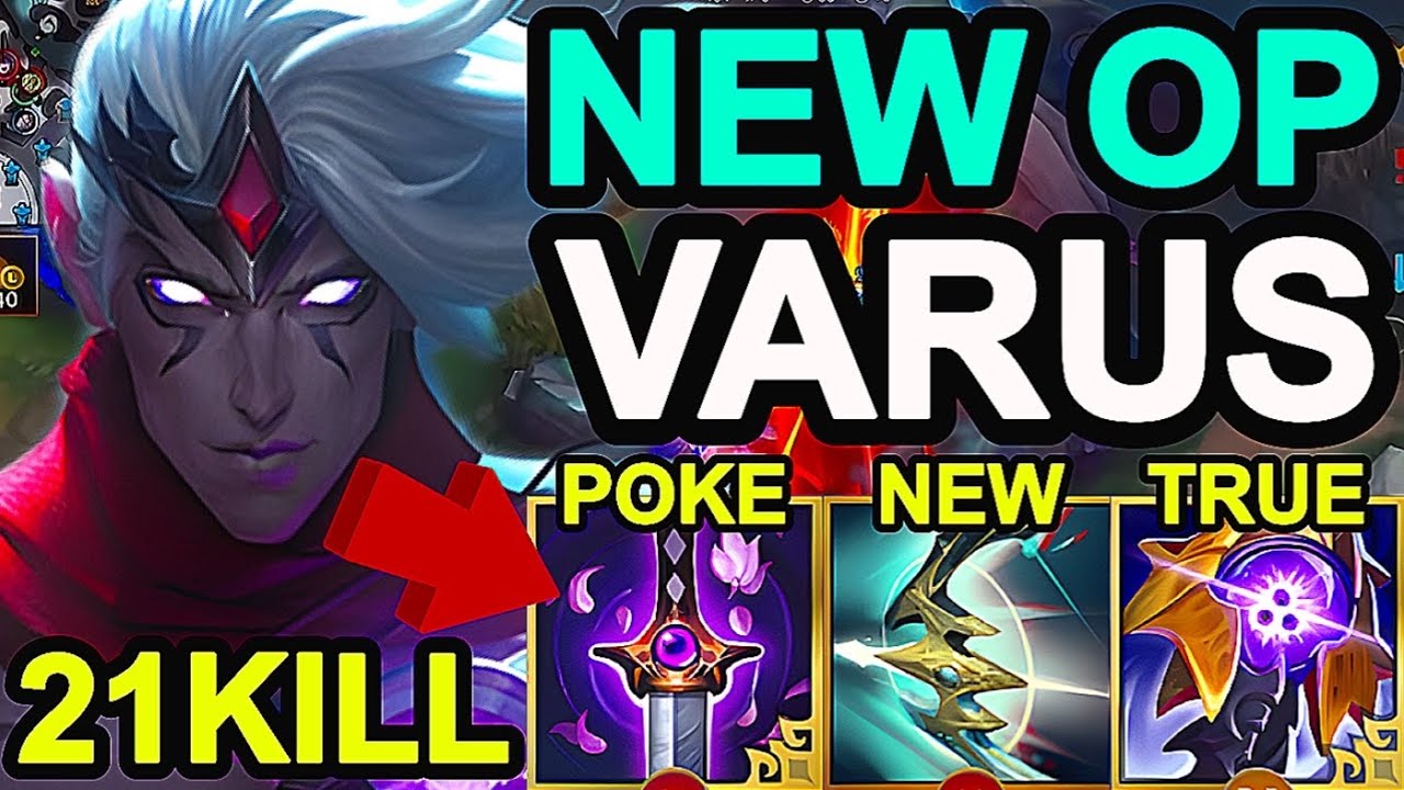 Wild Rift China Top3 Varus Adc - New Broken Hybrid Build Runes - Varus One Trick Player