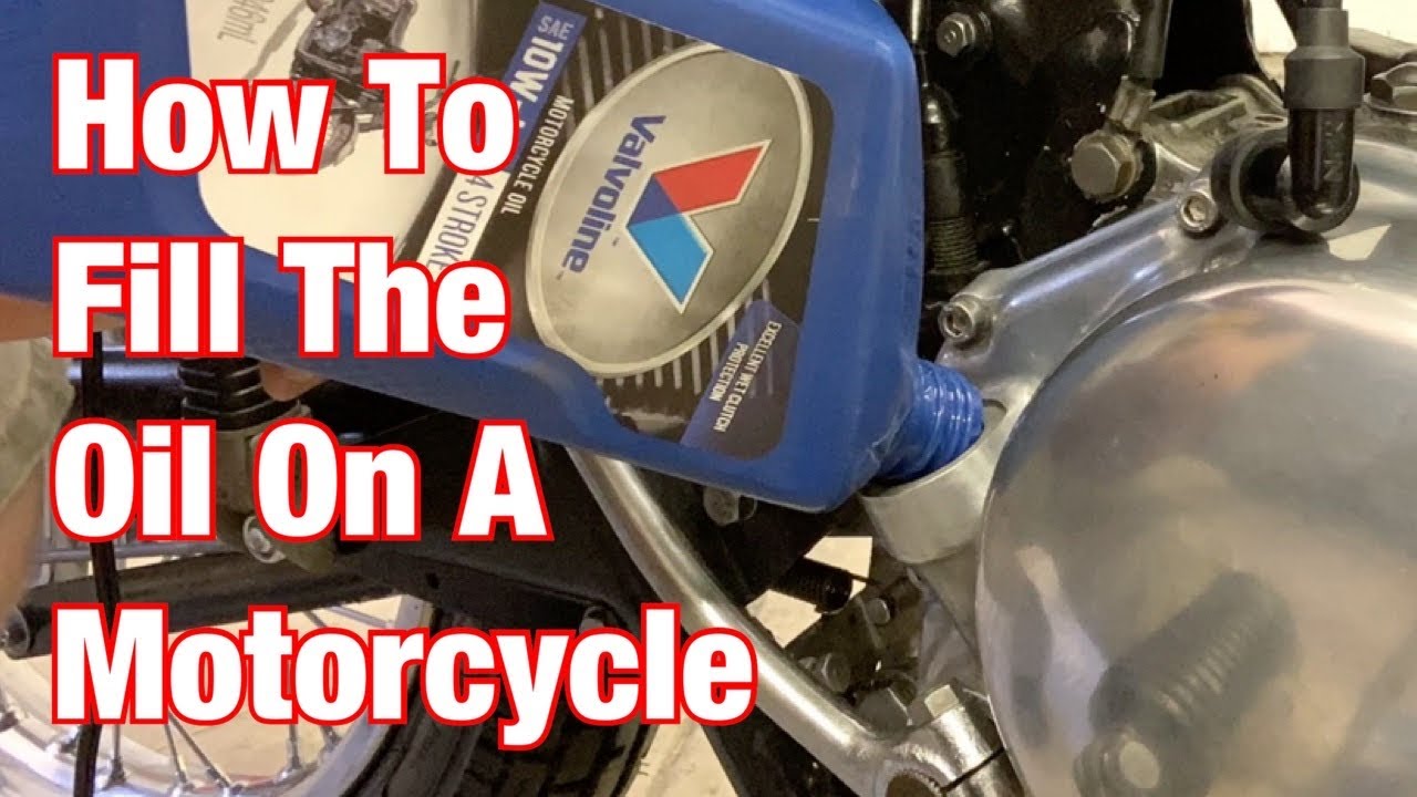 How To Fill & Check Oil On A Motorcycle: Part 183