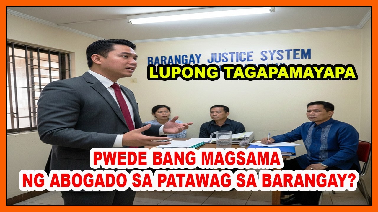 PWEDE BANG MAGSAMA NG ABOGADO SA PATAWAG SA BARANGAY? #KatarungangPambarangayLaw #LupongTagapamayapa