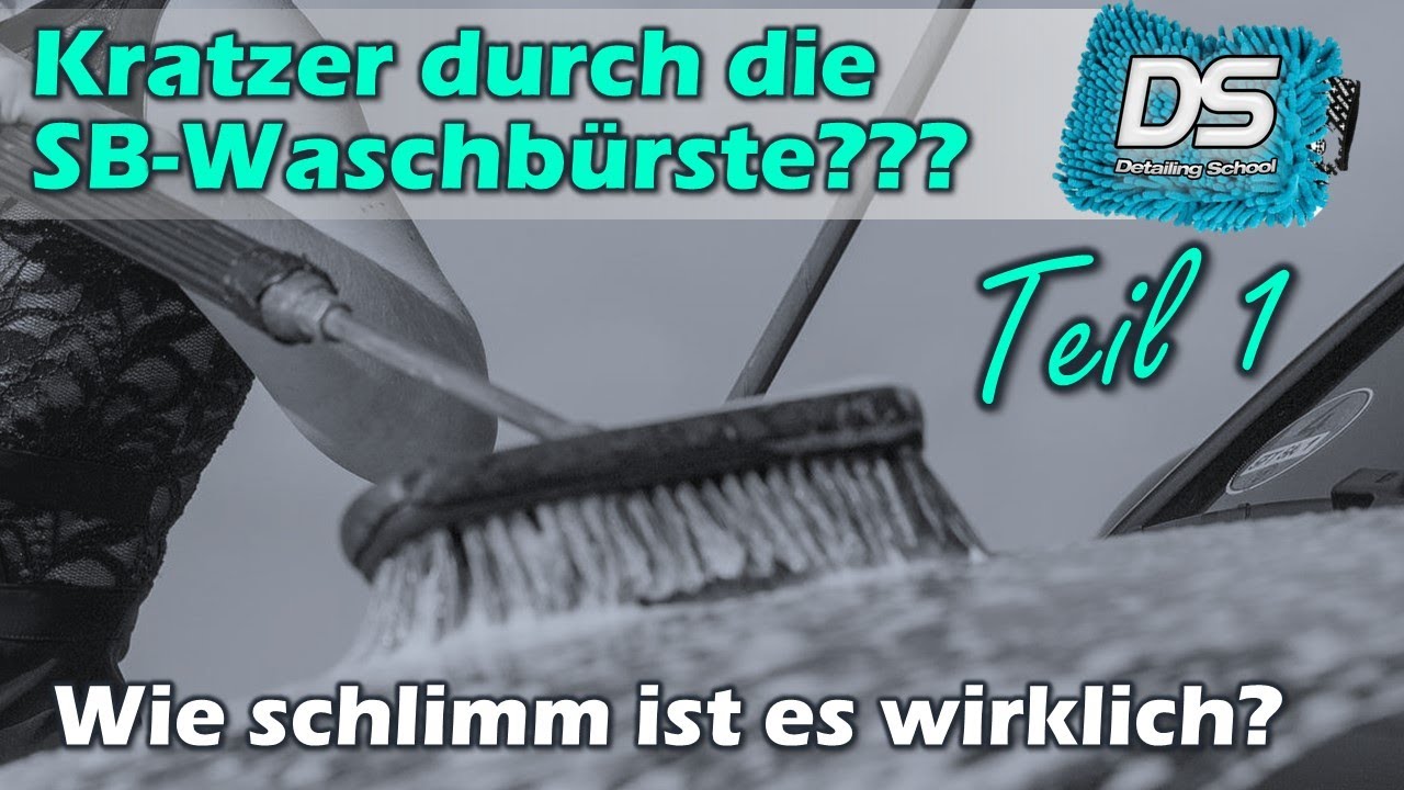 KRATZER DURCH SB-WASCHBÜRSTE??? Teil 1: Wie schlimm ist es wirklich? Test auf UNI SCHWARZ