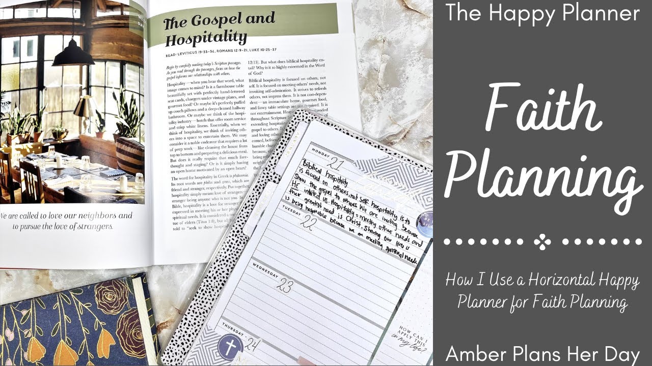 How I Use a Horizontal Happy Planner for Faith Planning and Journaling